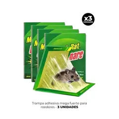 GENERICO - 3 TRAMPA ADHESIVA MEGA FUERTE PARA ROEDORES