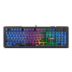 MICRONICS - Teclado Gamer Semi Mecánico Avanty Luces Led Rgb