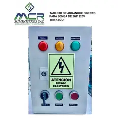 SCHNEIDER ELECTRIC - TABLERO DE ARRANQUE DIRECTO PARA BOMBA DE 2HP 220V TRIFASICO