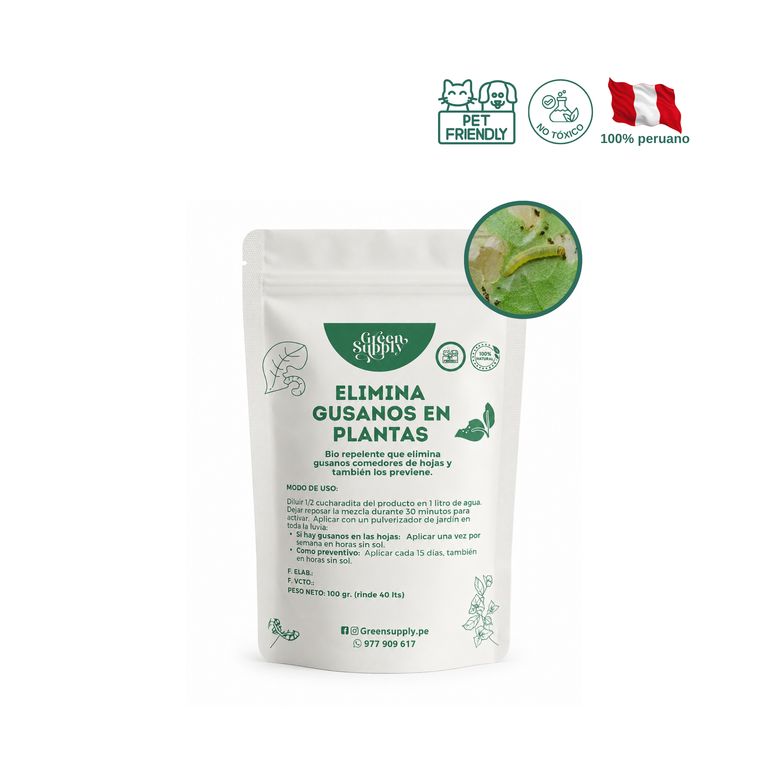 Insecticida Biológico Pet Friendly - Elimina Gusanos 100gr