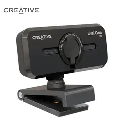 CREATIVE - Cámara Live Cam Sync V3 2k Con Tapa Negra