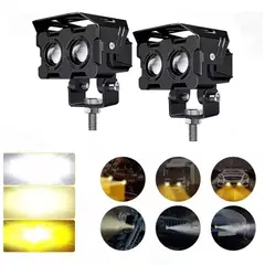 GENERICO - Faros Auxiliares Led De Luz Altabaja 60w Pauto Moto 1pz