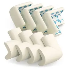 GENERICO - Protector de Esquinas Antigolpes 4 Unid. para Muebles-Rosa