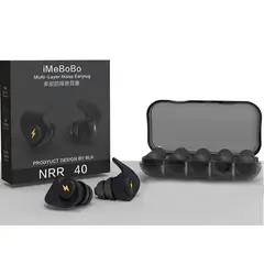 GENERICO - TAPONES PARA LOS OIDOS + 5 PARES DE REPUESTO CON ESTUCHE