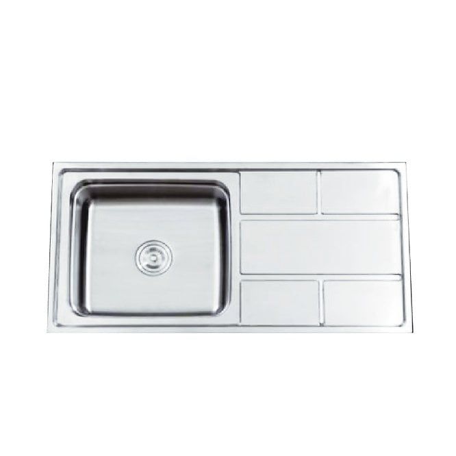 LAVADERO DE COCINA ACERO CON ESCURRIDERO WLA10050D