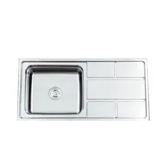 FRATELLI - LAVADERO DE COCINA ACERO CON ESCURRIDERO WLA10050D