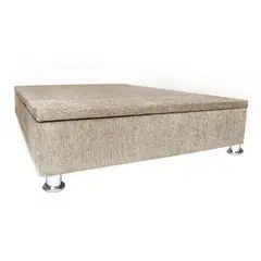 MUEBLES MACRUMO - Box Espacio Tarima reformado 2 Plz + Tela ALPHA (Color Beige)
