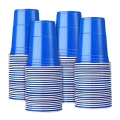GENERICO - Vasos para Fiesta SET X 50 UND Desechable Descartable 16 OZ color Azul