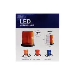 GENERICO - Circulina Tipo Ecco Rojo 72 Led Base Magnética 12/48v Kobo