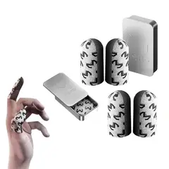 MEMO - Guantes Dedales Fundas Gamer Fibra de Plata X4 Unid