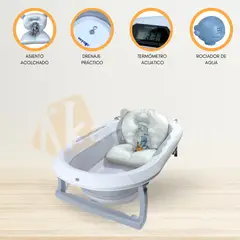 VOYAGE - Bañera Plegable con Termómetro «AQUATIC» Gray