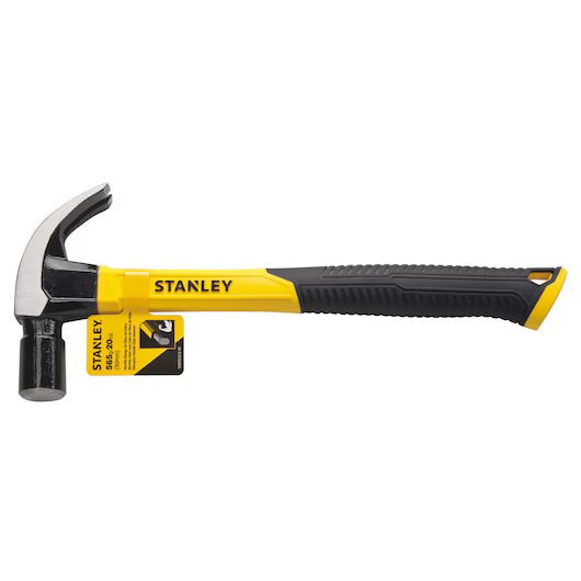 Martillo Uña Curvo con Mango de Fibra de Vidrio 20oz Stanley