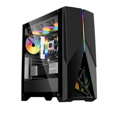 TEROS - Case Gamer TE-1174N Mid Tower Negro USB 3.0 USB 2.0 Audio