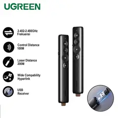 UGREEN - PRESENTADOR LASER INALAMBRICO 200M 24GHZ