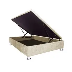 MUEBLES MACRUMO - Box Espacio Tarima reformado 1.5 Plz + Tela ALPHA (Color Beige)