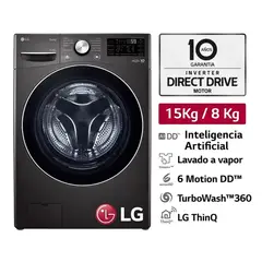 LG - Lavaseca 15kg8Kg Carga Frontal Ai DD Inteligencia Artificial WD15BG2S