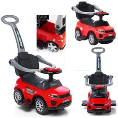 GENERICO - Bugui Correpasillos Empujador 3 en 1 - Rojo