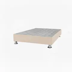 MUEBLES MACRUMO - Box Tarima reforzado y acolchado Queen Plz - Color Beige