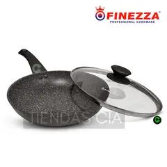 FINEZZA - Sarten Wok Ultra granito 22cm Antiadherente FZ-V422TM