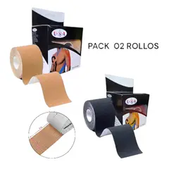 GENERICO - Pack 02 Cintas Deportivas Kinesióloga Resistente al Agua