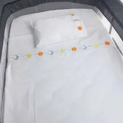 MORFEOHOME - Sábanas Pack&Play 100% Algodón Peruano - Día y Noche