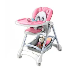 GENERICO - Silla De Comer Multifuncional Para Bebe Plegable Rosado