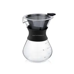 GENERICO - Cafetera  de goteo  con filtro de acero inoxidable 400 ml