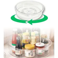 GENERICO - Bandeja de Acrilico Giratorio 35 cm diametro