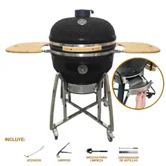 HIGRILL - Kamado PRO 26 Pulgadas Negro Con Herramientas