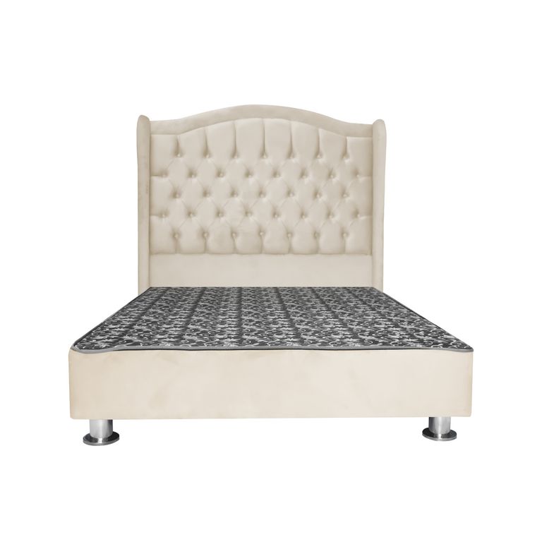 Cama tapizada Princesa - 2 Plz - Color beige