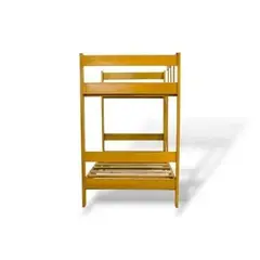MUEBLES MACRUMO - Camarote de Madera Capirona de 1.5 plz con acabado Barniz
