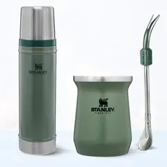 STANLEY - Combo Termo Classic 591 + Matero 236 Ml + Bombilla Verde