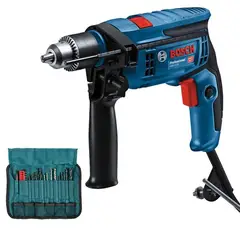 BOSCH - Taladro Percutor 1/2" 750W + Set de Accesorios 23 Pzs