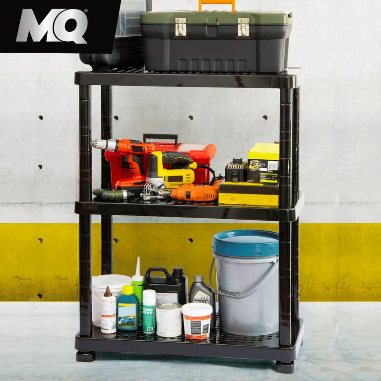 Estantería Modular Modelo Forte 3 Niveles Color Negro - MQ