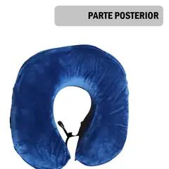 ROMAX - Almohada cojin de viaje para cuello - Azul.