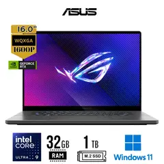 ASUS - Laptop Rog ZEPHYRUS G16, 16" 2.5K WQXGA, Core Ultra 9 185H,32GB RAM -1TB SSD -RTX 4070 8GB -W11