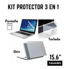 GENERICO - Protector para Notebook Laptop Teclado, Pantalla y Tapa Skin 15.6"