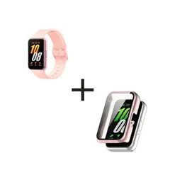 SAMSUNG - Smartwatch Galaxy Fit 3 Rosa + Case Bumper Rosa Gold