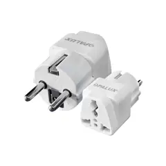 OPALUX - Adaptador Enchufe + Tierra a Tipo F Schuko OP-603-K