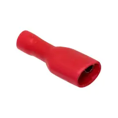 GENERICO - Terminal Aislado Fast On Hembra Rojo 22-16AWG x 100 Unidades