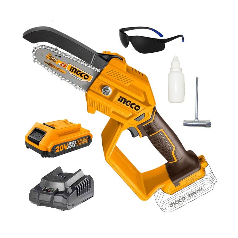 MOTOSIERRA INALÁMBRICA CORTADORA MADERA 20V BATERÍA 20AH