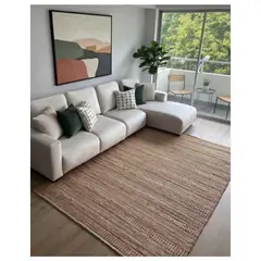 GENERICO - Alfombra Yute Sakanda IC-15112 Naranja 280 x 365 cm