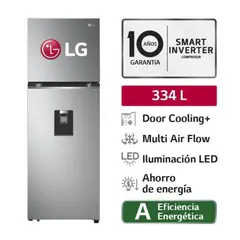 LG - REFRIGERADORA - GT33WPP 334L PLATEADA