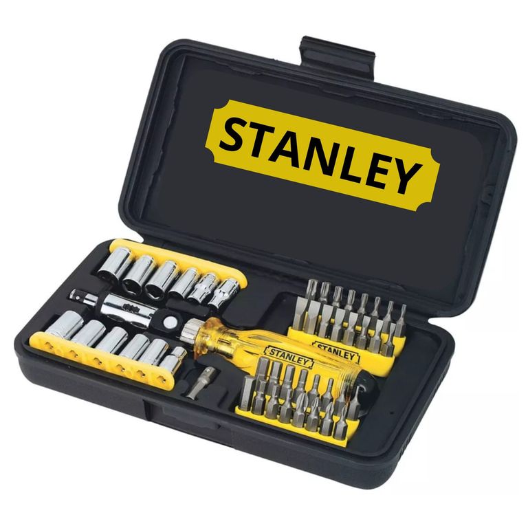 JUEGO DE DADOS DESTORNILLADOR RATCHET ARTICULADO PUNTILLAS, 47 PZAS