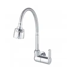 METUSA - Llave Ganso Para Cocina Pico Flexible ABS Cromado