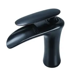 PGW - Grifo Premium catarata - Monocomando - Para baño - Negro pulido
