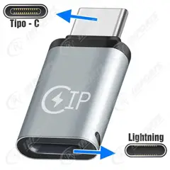 GENERICO - Adaptador Lightning a Usb Tipo C para Carga y Datos No Audio o Micro