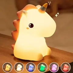 GENERICO - Lampara LED de Unicornio 6 Colores Alta Duracion