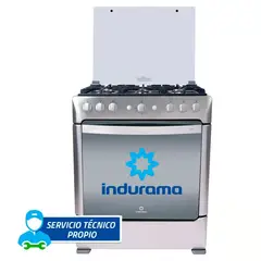 INDURAMA - Cocina a Gas 6 Hornillas Parma Zafiro Croma