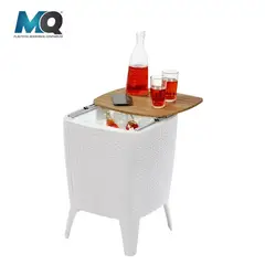 QRUBBER - Mesa Cooler Color Caramelo 58cm x 415cm x 415cm MQ